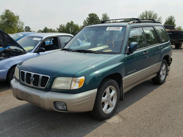 JF1SF65561H719969 - 2001 SUBARU FORESTER S Yaşıl foto 2