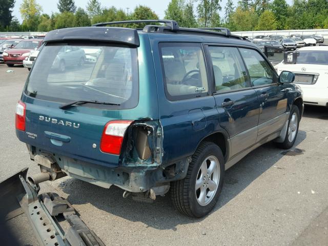 JF1SF65561H719969 - 2001 SUBARU FORESTER S Yaşıl foto 4