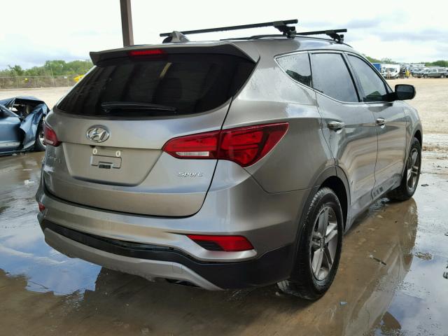 5XYZU3LB7HG413419 - 2017 HYUNDAI SANTA FE S 灰色 照片 4