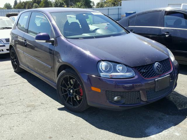 WVWEV71K27W162218 - 2007 VOLKSWAGEN NEW GTI PURPLE photo 1