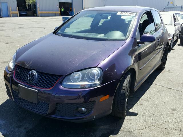 WVWEV71K27W162218 - 2007 VOLKSWAGEN NEW GTI PURPLE photo 2