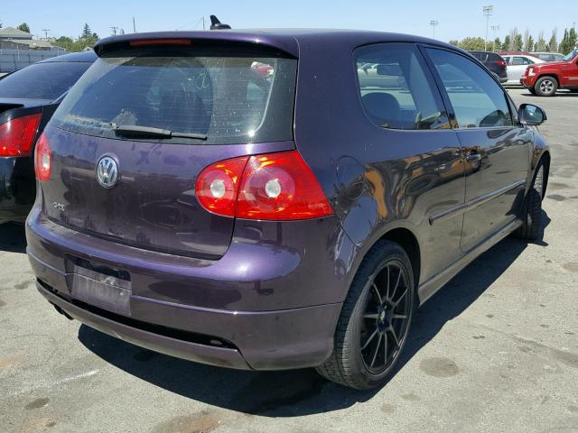 WVWEV71K27W162218 - 2007 VOLKSWAGEN NEW GTI PURPLE photo 4