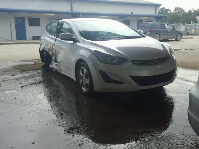 5NPDH4AE8FH583604 - 2015 HYUNDAI ELANTRA SE WHITE photo 1