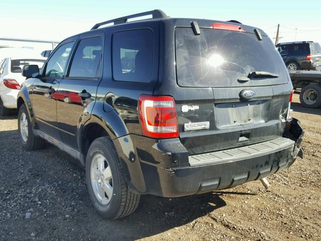 1FMCU9D7XCKC66742 - 2012 FORD ESCAPE XLT BLACK photo 3