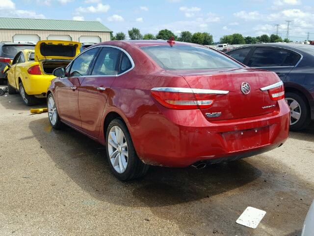 1G4PR5SK7D4225882 - 2013 BUICK VERANO CON RED photo 3