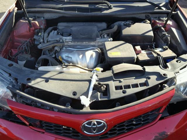 4T1BF1FK4EU765620 - 2014 TOYOTA CAMRY L RED photo 7