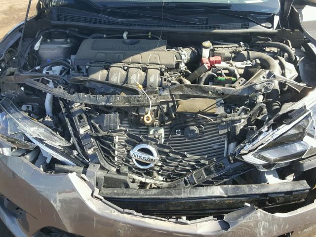 3N1AB7AP0GY212077 - 2016 NISSAN SENTRA GRAY photo 7