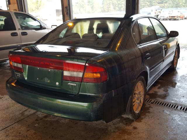 4S3BE635936201322 - 2003 SUBARU LEGACY L GREEN photo 4