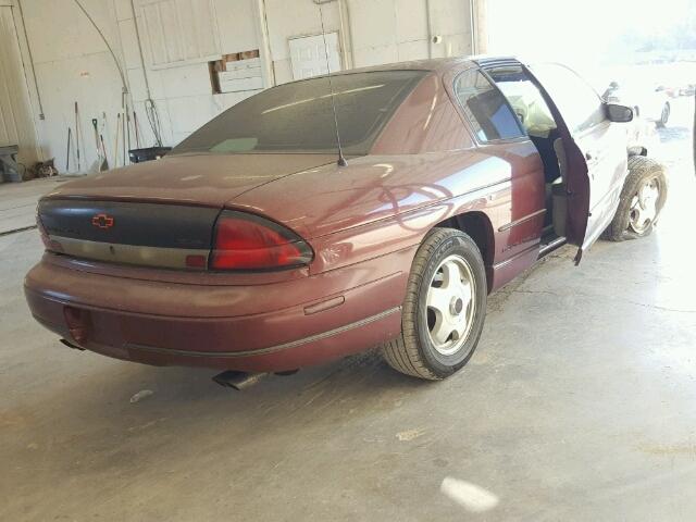 2G1WX12K6W9113078 - 1998 CHEVROLET MONTE CARL MAROON photo 4