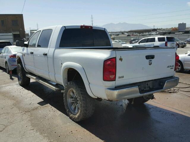 3D7KS29AX8G156781 - 2008 DODGE RAM 2500 WHITE photo 3