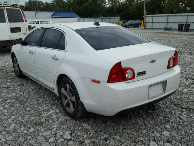 1G1ZC5E00CF204540 - 2012 CHEVROLET MALIBU 1LT WHITE photo 3
