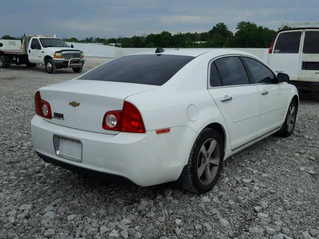 1G1ZC5E00CF204540 - 2012 CHEVROLET MALIBU 1LT WHITE photo 4