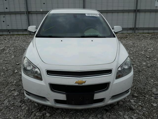 1G1ZC5E00CF204540 - 2012 CHEVROLET MALIBU 1LT WHITE photo 9