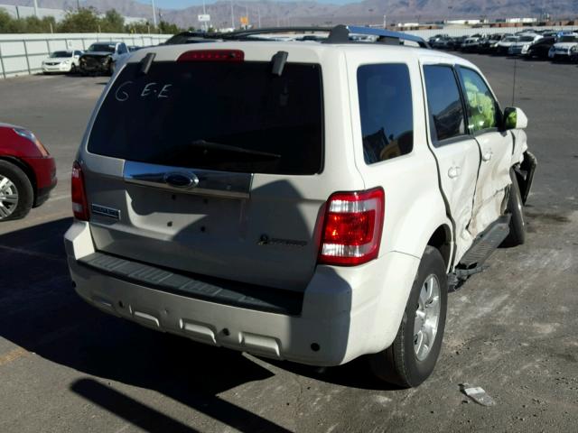 1FMCU49369KB30500 - 2009 FORD ESCAPE HYB WHITE photo 4