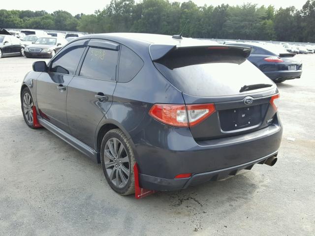 JF1GH7G64AG818565 - 2010 SUBARU IMPREZA WR CHARCOAL photo 3