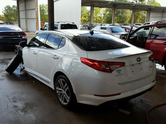 5XXGR4A60DG175884 - 2013 KIA OPTIMA WHITE photo 3