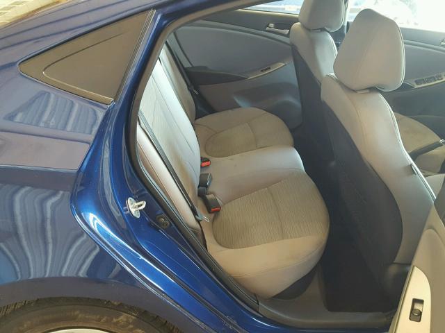 KMHCT4AE9FU808883 - 2015 HYUNDAI ACCENT GLS BLUE photo 6