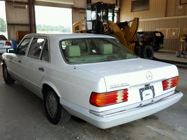 WDBCA39E0LA503082 - 1990 MERCEDES-BENZ 560 SEL WHITE photo 3