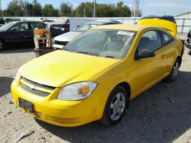 1G1AK15F377405507 - 2007 CHEVROLET COBALT LS YELLOW photo 2