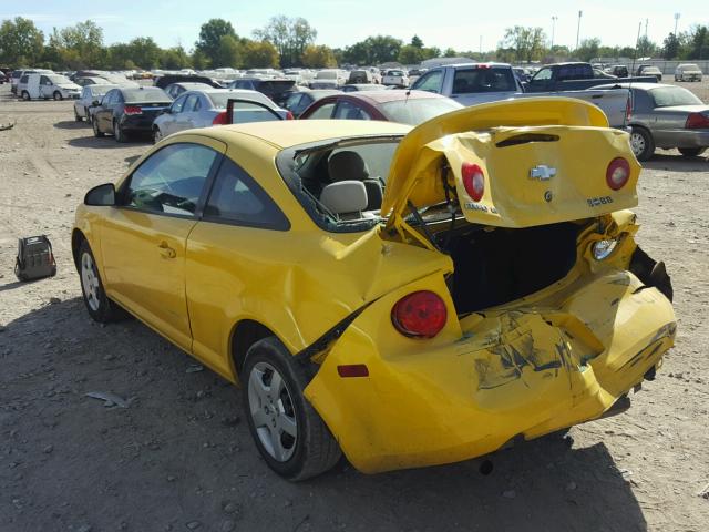 1G1AK15F377405507 - 2007 CHEVROLET COBALT LS YELLOW photo 3