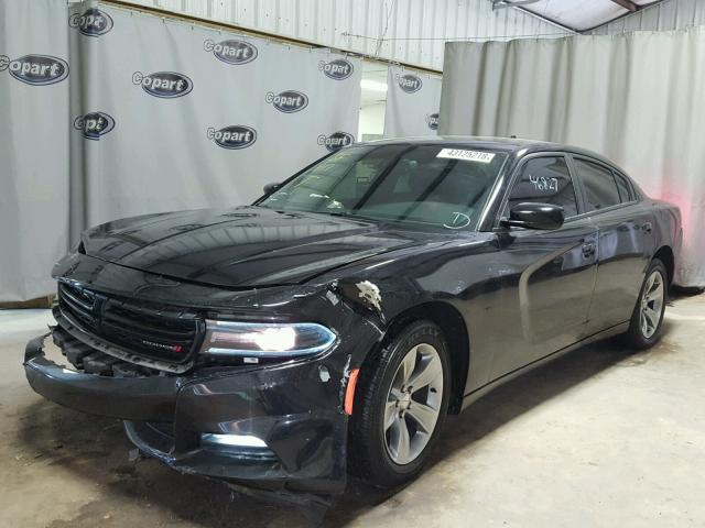 2C3CDXHG1GH317811 - 2016 DODGE CHARGER SX BLACK photo 2