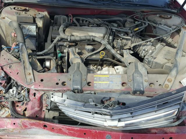 2G1WF52E559361065 - 2005 CHEVROLET IMPALA MAROON photo 7