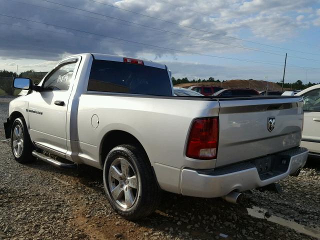 3C6JD6AT3CG237271 - 2012 DODGE RAM 1500 SILVER photo 3