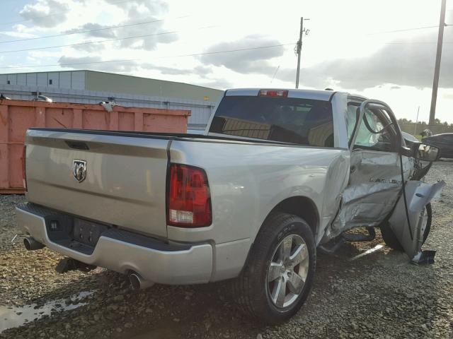 3C6JD6AT3CG237271 - 2012 DODGE RAM 1500 SILVER photo 4