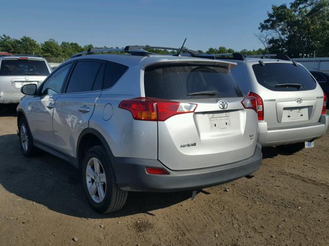 2T3RFREV4DW030151 - 2013 TOYOTA RAV4 XLE SILVER photo 3
