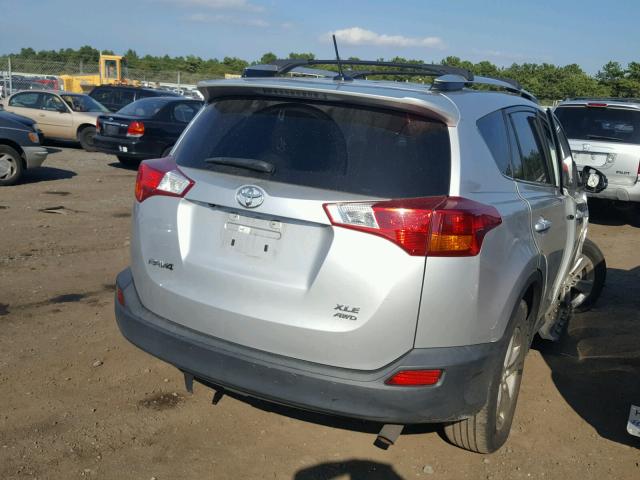 2T3RFREV4DW030151 - 2013 TOYOTA RAV4 XLE SILVER photo 4