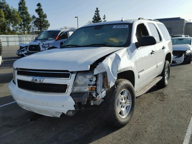 1GNFC13C17R296480 - 2007 CHEVROLET TAHOE C150 WHITE photo 2