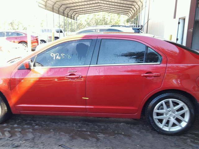 3FAHP0JG5CR422303 - 2012 FORD FUSION RED photo 8