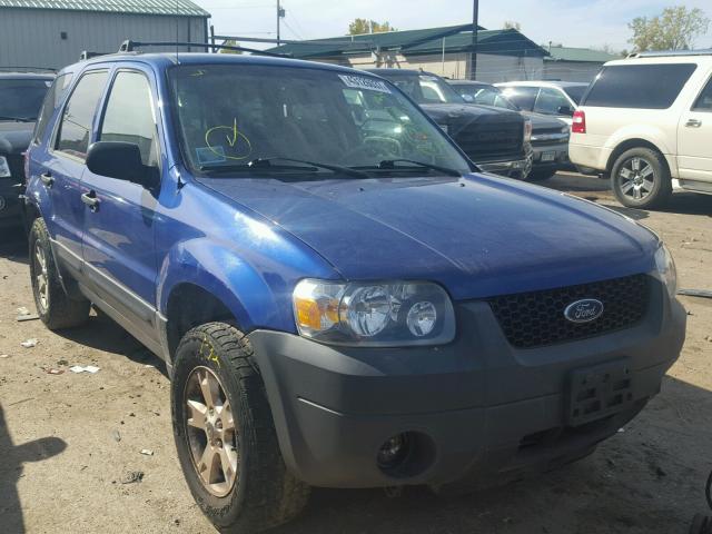 1FMYU03155KA78826 - 2005 FORD ESCAPE BLUE photo 1