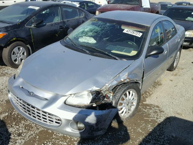 1C3EL56R52N278869 - 2002 CHRYSLER SEBRING LX SILVER photo 2