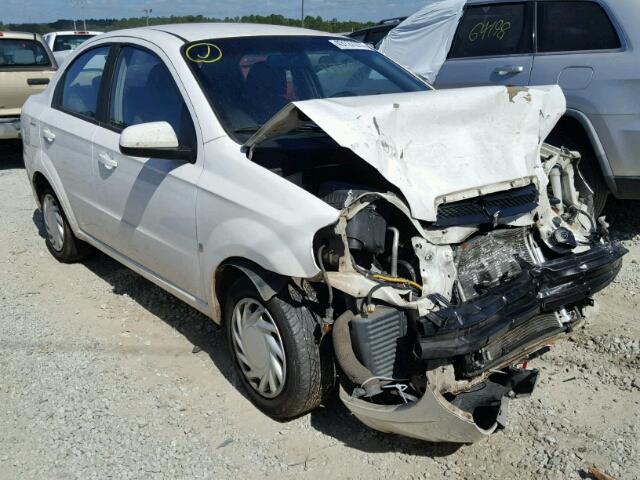 KL1TD56E59B378521 - 2009 CHEVROLET AVEO LS WHITE photo 1