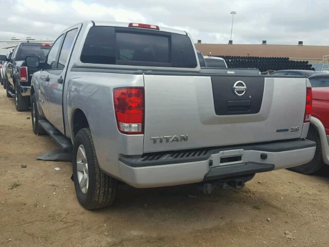 1N6BA07C69N319552 - 2009 NISSAN TITAN SILVER photo 3