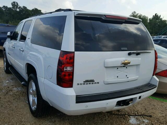 1GNFC26J89R170250 - 2009 CHEVROLET SUBURBAN C WHITE photo 3