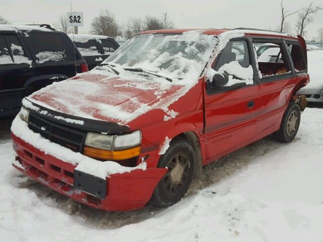 2B4GH55R5RR694289 - 1994 DODGE CARAVAN LE RED photo 2