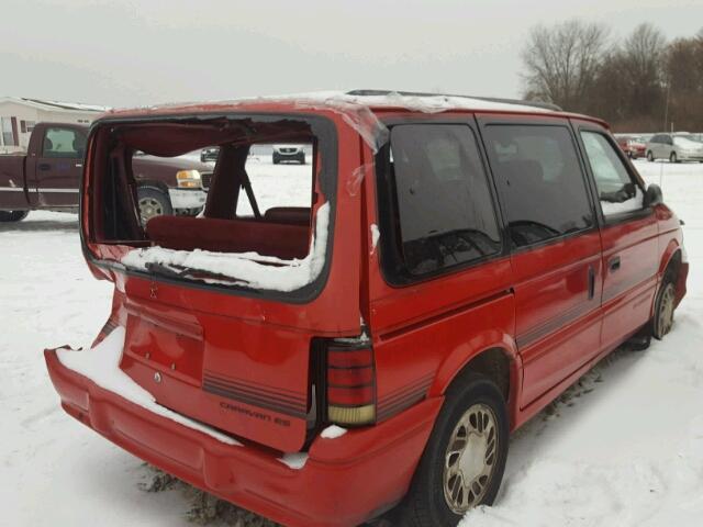 2B4GH55R5RR694289 - 1994 DODGE CARAVAN LE RED photo 4