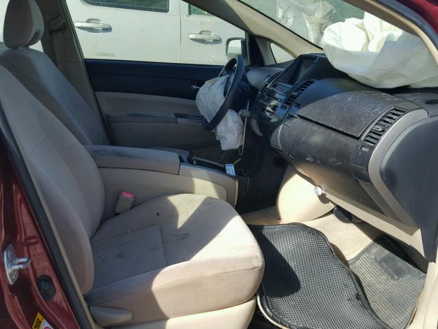 JTDKB20U450130422 - 2005 TOYOTA PRIUS 红色 照片 5