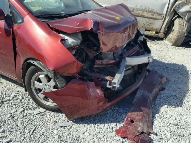 JTDKB20U450130422 - 2005 TOYOTA PRIUS 红色 照片 9