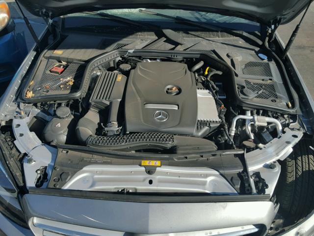 55SWF4JB9FU070153 - 2015 MERCEDES-BENZ C 300 GRAY photo 7