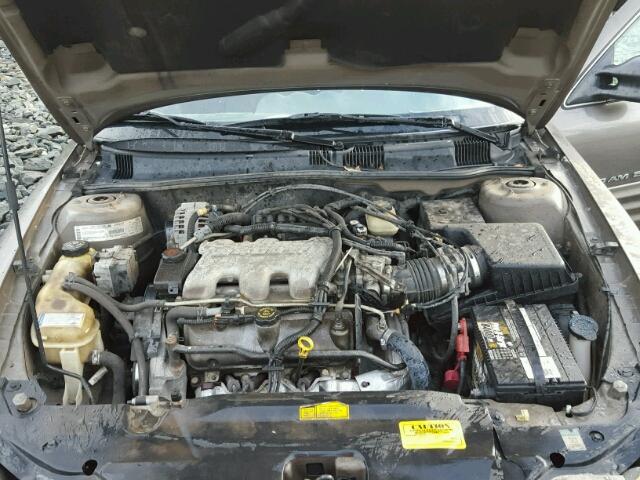 1G2NF52E01M554812 - 2001 PONTIAC GRAND AM S GRAY photo 7