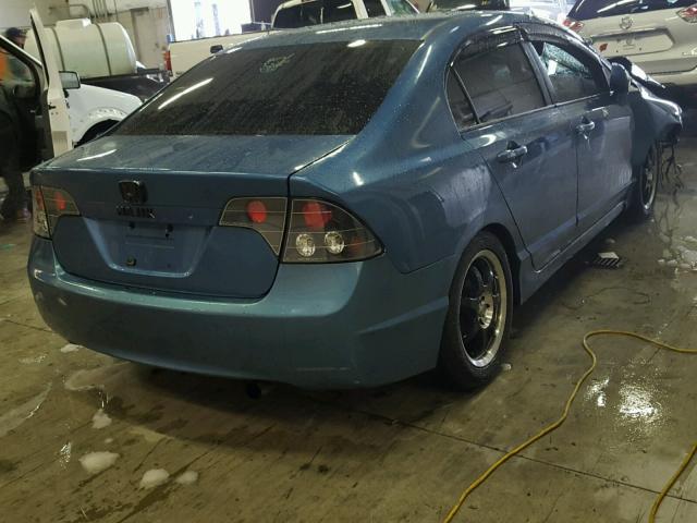 1HGFA16566L027549 - 2006 HONDA CIVIC LX BLUE photo 4