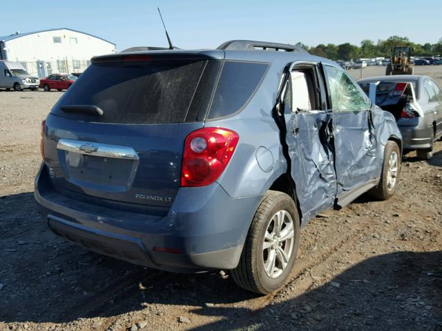 2CNFLEEC2B6457139 - 2011 CHEVROLET EQUINOX LT BLUE photo 4