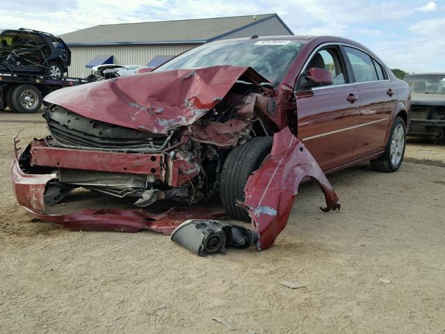 1G8ZS57N07F215489 - 2007 SATURN AURA XE MAROON photo 2