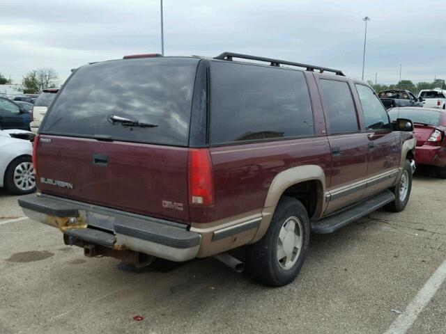 1GKFK16R0WJ718719 - 1998 GMC SUBURBAN K MAROON photo 4