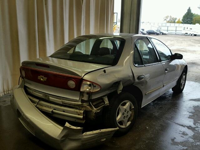 1G1JC52F457195893 - 2005 CHEVROLET CAVALIER SILVER photo 4