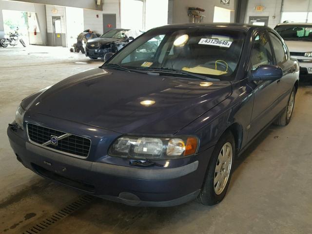 YV1RS61N912004160 - 2001 VOLVO S60 BLUE photo 2