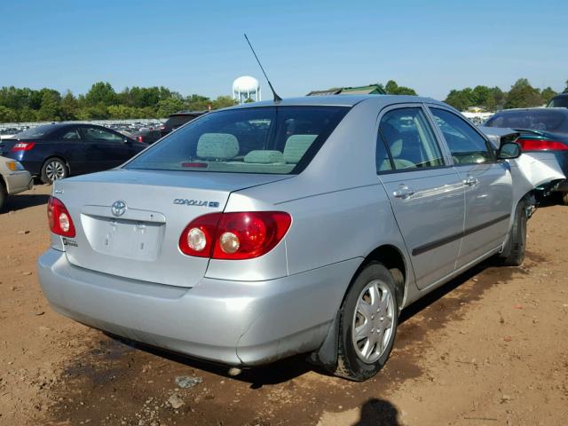 2T1BR32E67C827493 - 2007 TOYOTA COROLLA SILVER photo 4